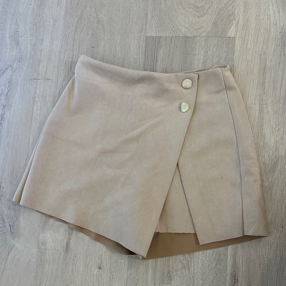 Stradivarius Tan Skirt